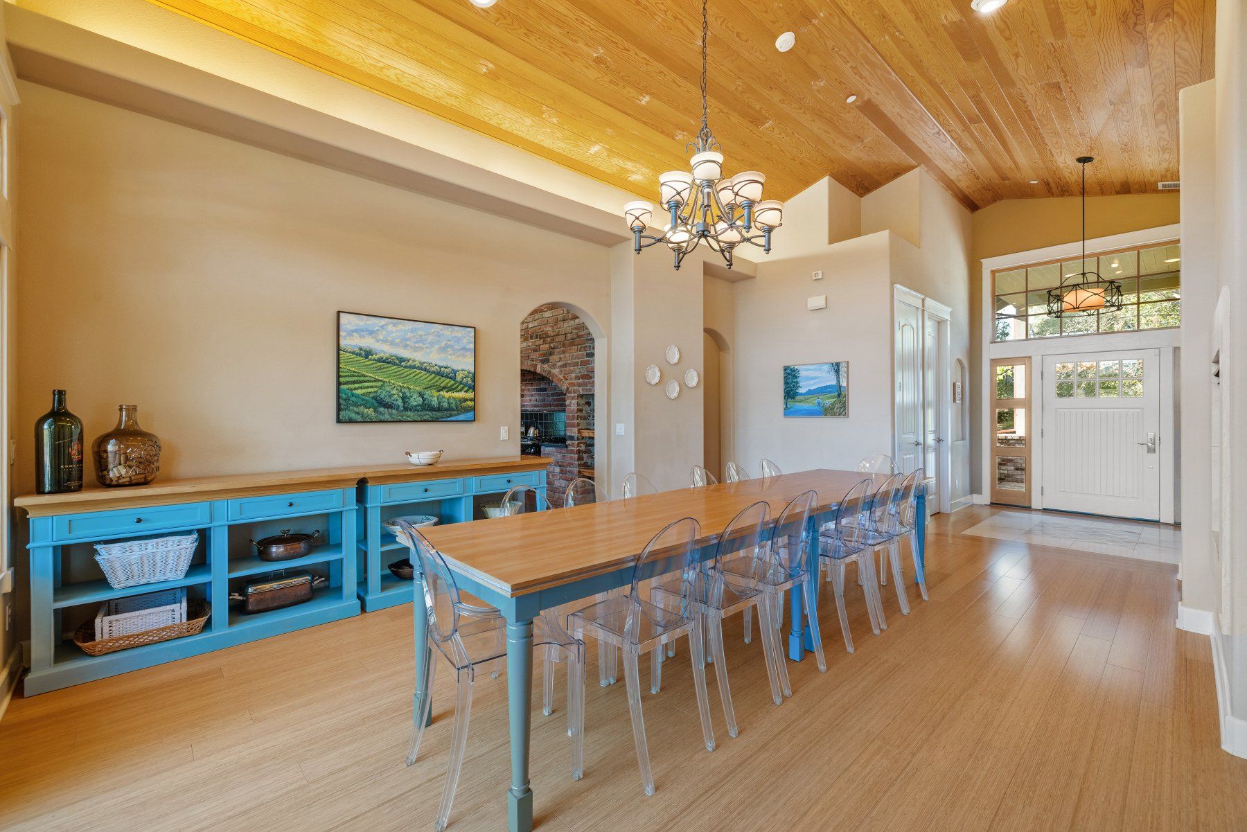 Creekfront dining room