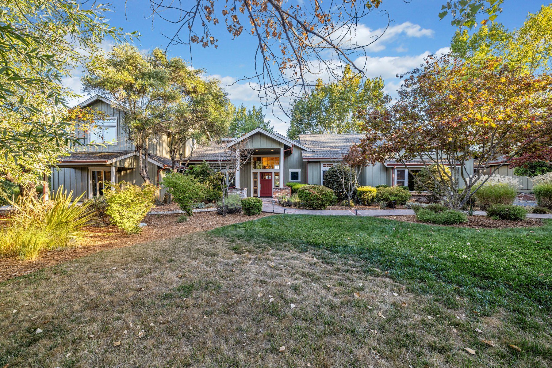 Creekfront front entrance daytime